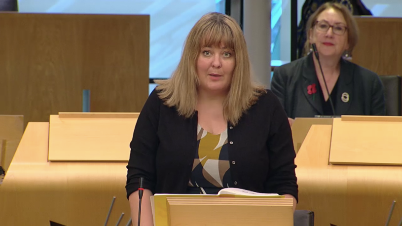 Ruth Maguire speaking in the Scottish Parliament