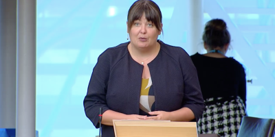 Ruth Maguire MSP speaking in the Scottish Parliament