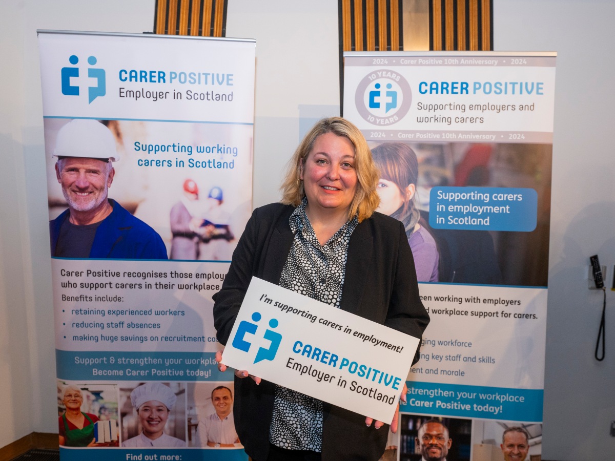 Ruth Maguire MSP applauds Carer Positive’s 10th Anniversary and a decade of supporting Carer Friendly Employers.